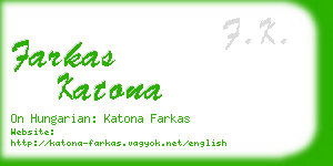 farkas katona business card